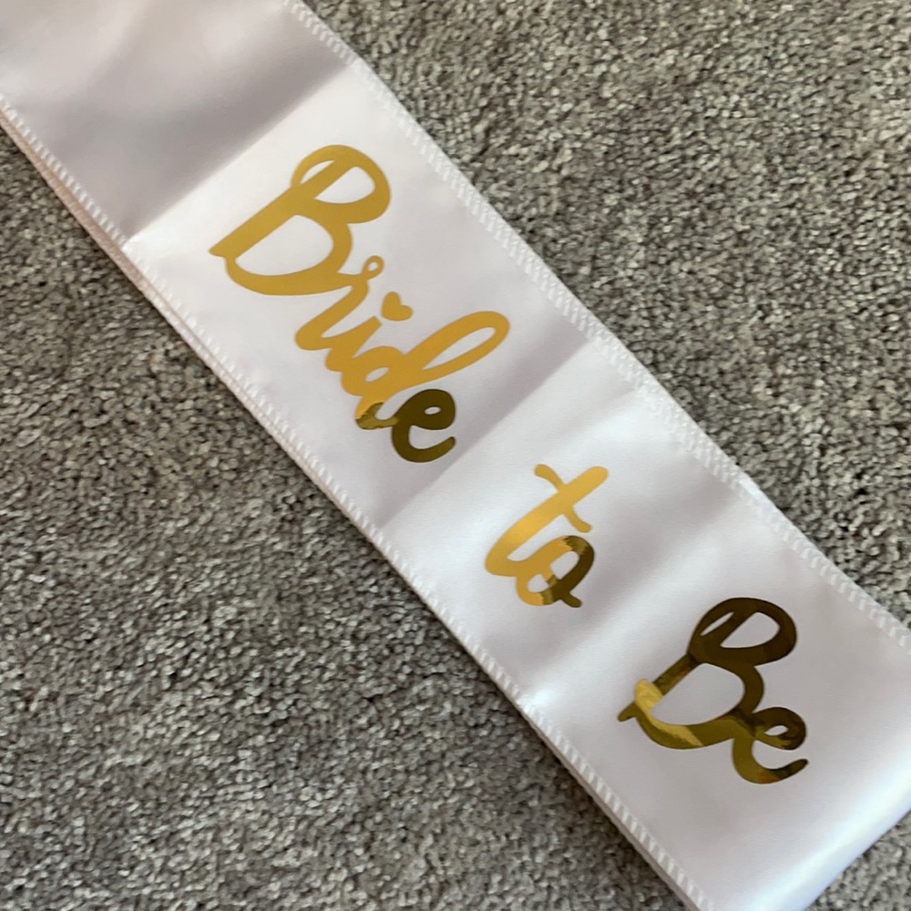 Bride to Be sash